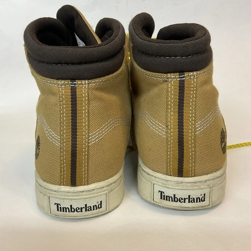 Timberland Euro Hiker Mustard‎ Canvas Boots A1HK5 Men`s Size 9,5 Ortholite